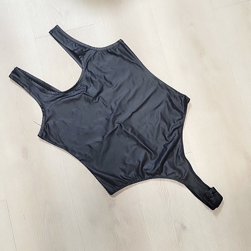 Pleather bodysuit